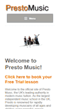 Mobile Screenshot of prestomusicschool.co.uk