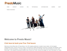 Tablet Screenshot of prestomusicschool.co.uk